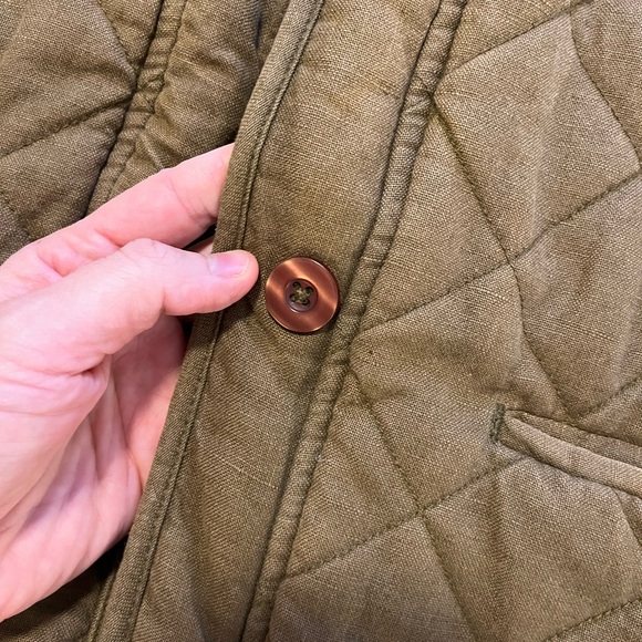 Micaela Greg polyfill quilted jacket in green/cedar size small - Picture 5 of 13